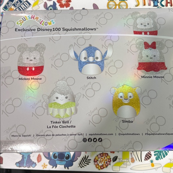Squishmallow Limited Edition Disney 100 Box Set 5 pc NWT - Picture 2 of 3